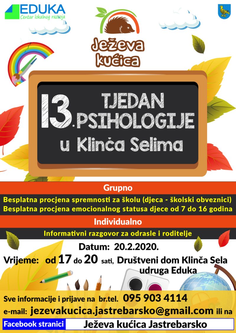 13. tjedan psihologije u Klinča Selima
