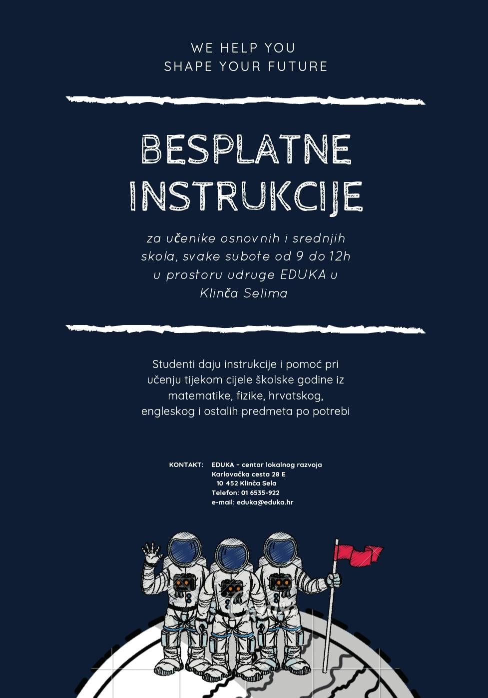 Besplatne instrukcije za sve školarce