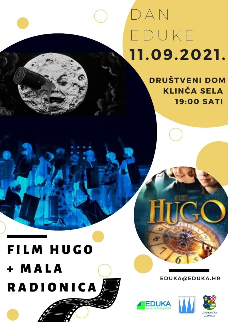 film HUGO subota 11. rujan u 19 sati