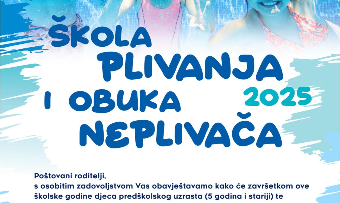 Škola plivanja i obuka neplivača 2025